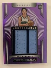 2024-25 Panini Obsidian Unbreakable Memorabilia Yuki Kawamura #UM-YKM card