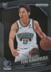 2024-25 Panini Prizm Black Base Set Yuki Kawamura #201 card