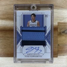 2024 Panini National Treasures Yuki Kawamura Rookie Patch Autograph #136 card