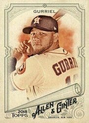 2018 Topps Allen & Ginter Base Set Yuli Gurriel #81 card