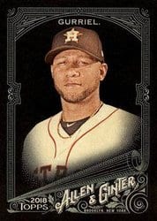 2018 Topps Allen & Ginter X Base Set Yuli Gurriel #243 card