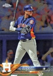2018 Topps Chrome Base Set Yuli Gurriel #168 card