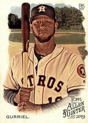2019 Topps Allen & Ginter Base Set Yuli Gurriel #219 card