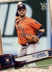 2019 Topps Big League Base Set Yuli Gurriel #318 card