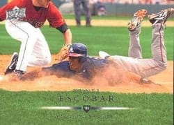 2008 Upper Deck Base Set Yunel Escobar #417 card
