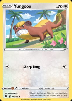Crown Zenith Yungoos #117 card