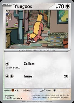 Mega Evolution Yungoos #109 card
