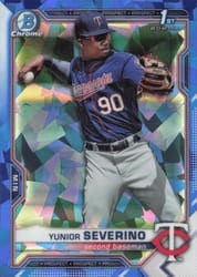 2021 Bowman Sapphire Edition Base Set Yunior Severino #BCP-140 card