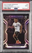 2020 Panini Obsidian Yunus Musah Yellow #35 card