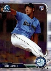 2019 Bowman Chrome Base Set Yusei Kikuchi #91 card