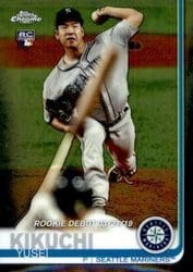 2019 Topps Chrome Update Base Set Yusei Kikuchi #51 card