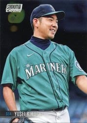 2021 Stadium Club Chrome Base Set Yusei Kikuchi #327 card