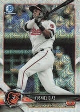 2018 Bowman Draft Yusniel Diaz #BDC-7 card