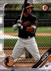 2019 Bowman Prospects Yusniel Diaz #BP-109 card