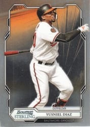 2019 Bowman Sterling Base Set Yusniel Diaz #BPR-23 card