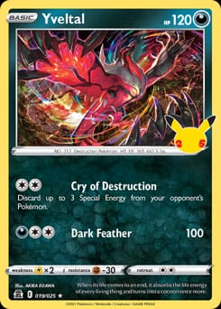 Celebrations Yveltal #19 card