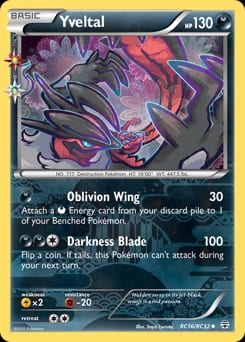 Generations Yveltal #RC16 card