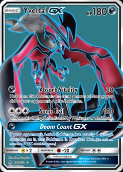 2018 Forbidden Light Yveltal-GX #124 card
