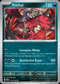 2024 Shrouded Fable Yveltal #35 card