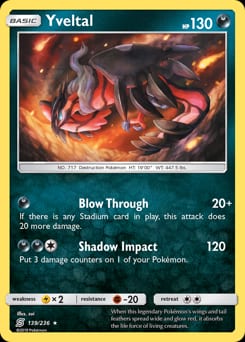Unified Minds Yveltal #139 card