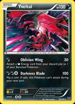 XY Yveltal #78 card