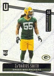 2019 Panini Unparalleled Base Set Za'Darius Smith #187 card