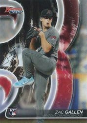 2020 Bowman's Best Base Set Zac Gallen #35 card
