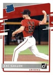 2020 Donruss Base Set Zac Gallen #54 card