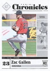 2020 Panini Chronicles Base Set Zac Gallen #39 card