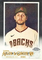2020 Topps Allen & Ginter Chrome Base Set Zac Gallen #262 card
