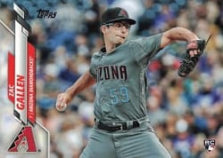 2020 Topps Base Set Zac Gallen #207 card