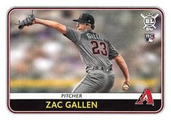 2020 Topps Big League Base Set Zac Gallen #229 card