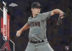 2020 Topps Chrome Base Set Zac Gallen #132 card