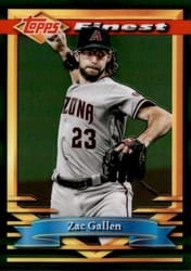 2021 Finest Flashbacks Base Set Zac Gallen #96 card