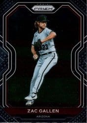 2021 Panini Prizm Base Set Zac Gallen #65 card