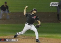 2021 Stadium Club Chrome Base Set Zac Gallen #288 card