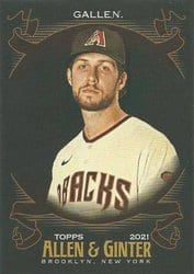 2021 Topps Allen & Ginter X Base Set Zac Gallen #343 card