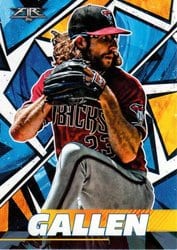2021 Topps Fire Base Set Zac Gallen #22 card