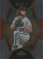 2022 Panini Select Base Set Zac Gallen #182 card