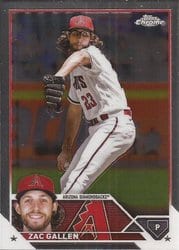2023 Topps Chrome Base Set Zac Gallen #49 card