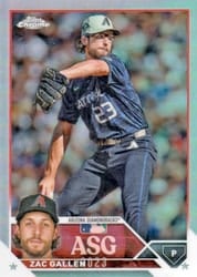 2023 Topps Chrome Update 2023 All-Star Game Zac Gallen #ASGC-44 card