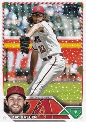 2023 Topps Holiday Base Set Zac Gallen #H22 card
