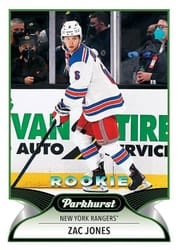2021-22 Parkhurst Base Set Zac Jones #313 card