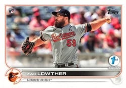 2022 Topps 1st Edition Base Set Zac Lowther #133 card