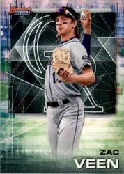 2021 Bowman's Best Base Set Zac Veen #75