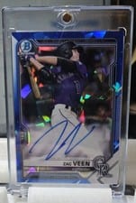 2021 Bowman Sapphire Edition Autographs Zac Veen #BSPA-ZV card