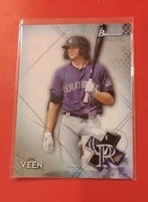 2021 Bowman Sterling Prospects Zac Veen #BSP-44 card