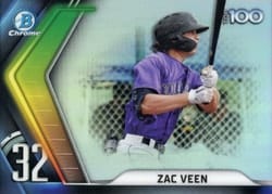 2022 Bowman Scouts' Top 100 Zac Veen #BTP-32 card