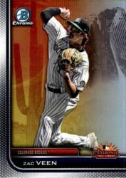 2023 Bowman Chrome 2022 AFL Fall Stars Zac Veen #AFLS-5 card