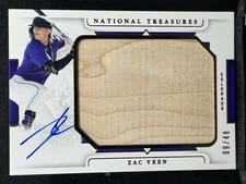 2024 Panini National Treasures Prospect Jumbo Lumber Signatures Zac Veen #7 card